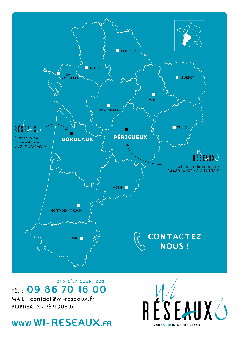 Carte des implantations